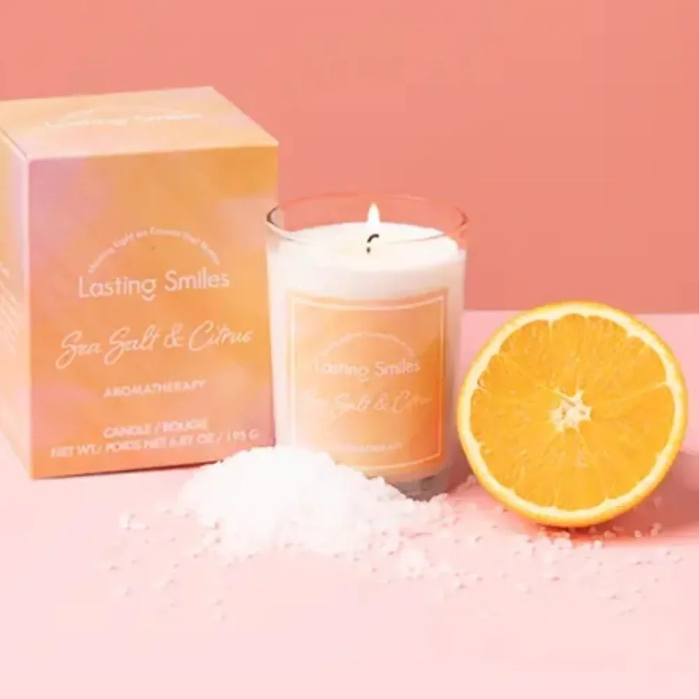 Lasting Smiles Candle in Sea Salt & Citrus!